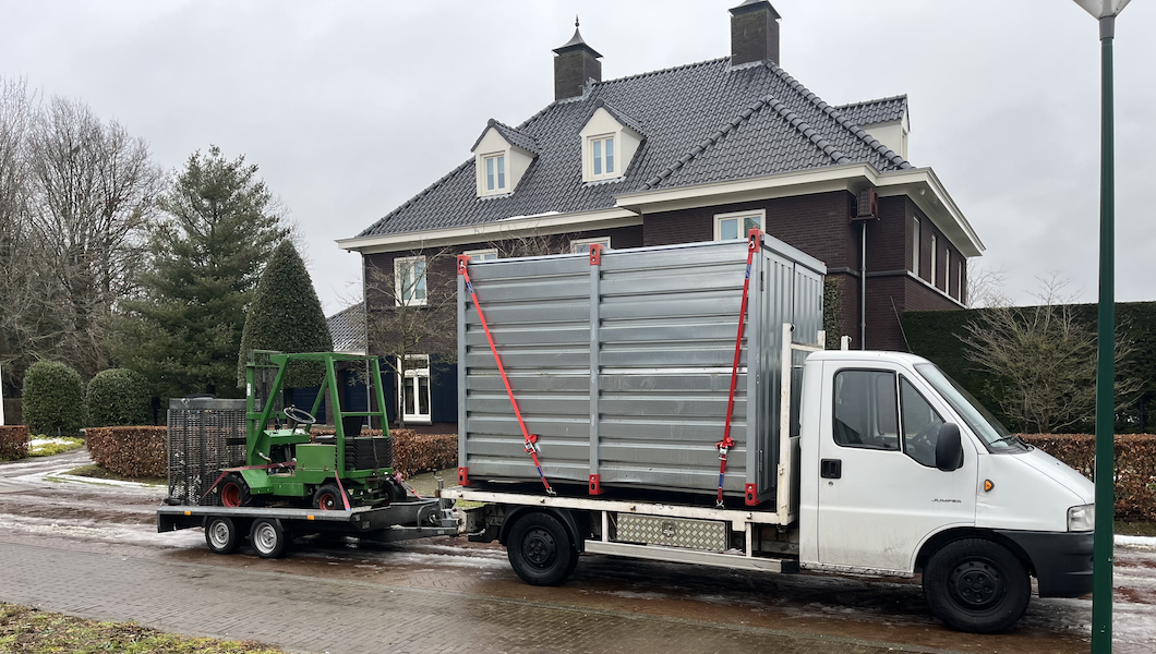 Slide1 Demontabele opslagcontainer 3x2 transport door heel Nederland