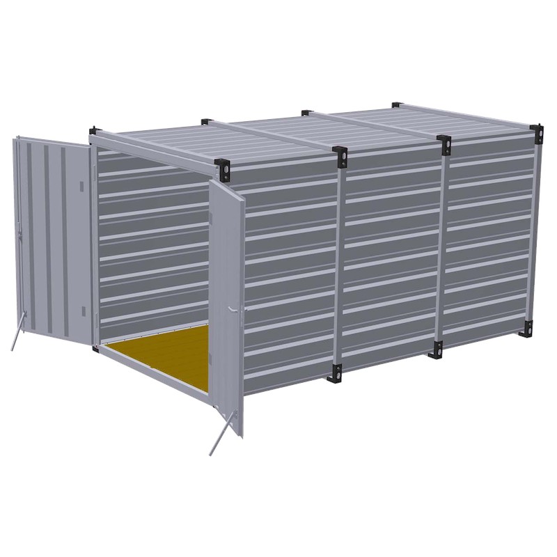 demontabele container 400x220x220 deur voorkant